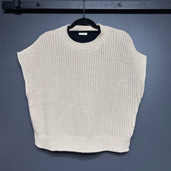 Akris Punto Sweaters - NWOT Akris Punto Dolman Sleeve Sweater Cream and navy US 12